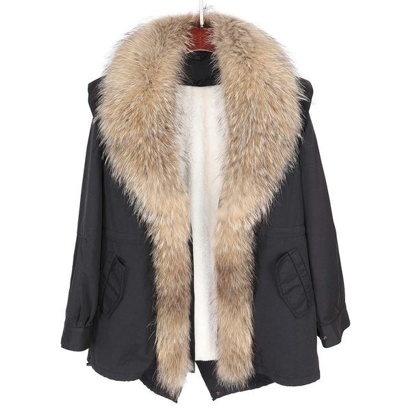 2021 new cotton clothing thick raccoon skin great fur collar women winter coat long section park adm6, Black
2021 new cotton clothing thick raccoon skin great fur collar women winter coat long section park adm6, Black
