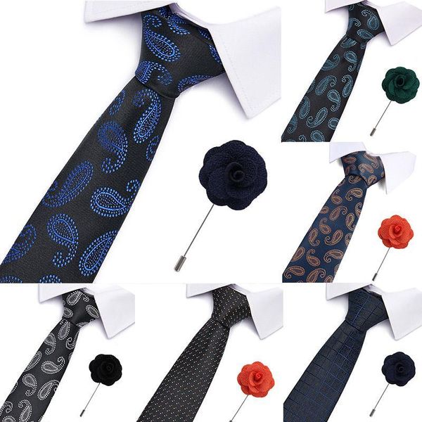 new necktie for men jacquard woven silk plaid stripe brooch necktie 7.5 cm formal dress wedding business male casual gravata1, Black;gray
new necktie for men jacquard woven silk plaid stripe brooch necktie 7.5 cm formal dress wedding business male casual gravata1, Black;gray