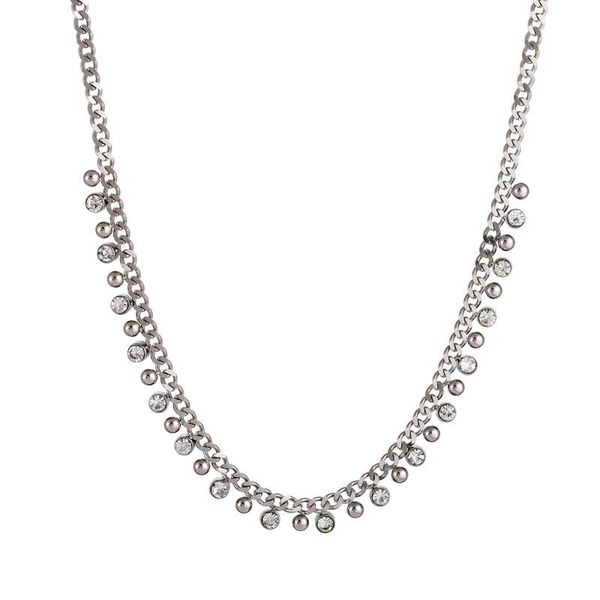 JIOROMY Titanium Steel Beads Necklace Tassel Short Necklace&Popular Fashion Jewelry Diamonds Tassel Punk Collar Necklace Chokers, Silver
JIOROMY Titanium Steel Beads Necklace Tassel Short Necklace&Popular Fashion Jewelry Diamonds Tassel Punk Collar Necklace Chokers, Silver