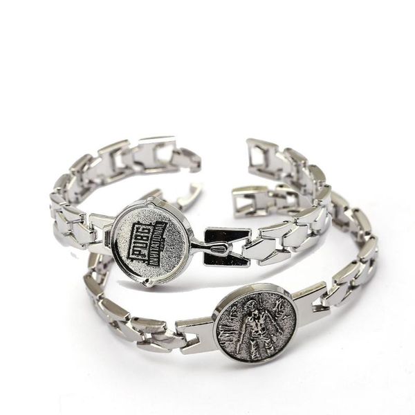 playerunknown's battlegrounds bracelet & bangle pubg logo pan model link chain charm bracelets women men game jewelry, Golden;silver
playerunknown's battlegrounds bracelet & bangle pubg logo pan model link chain charm bracelets women men game jewelry, Golden;silver