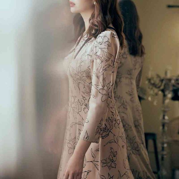 Casual Dresses Japanese Retro Vestidos Autumn Winter Women Robes Turn Down Collar Button Puff Long Sleeve Printed Dress SXDX, Black;gray
Casual Dresses Japanese Retro Vestidos Autumn Winter Women Robes Turn Down Collar Button Puff Long Sleeve Printed Dress SXDX, Black;gray