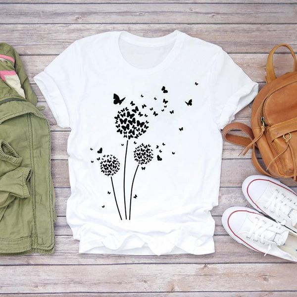 women cartoon kawaii dandelion plant butterfly 90s print lady t-shirts womens graphic t shirt ladies female tee t-shirt, White
women cartoon kawaii dandelion plant butterfly 90s print lady t-shirts womens graphic t shirt ladies female tee t-shirt, White
