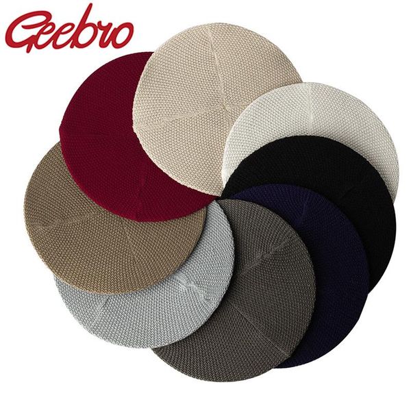 berets geebro soft spring autumn women knitted ladies solid flat cap fashion crochet french caps stars painter hat, Blue;gray
berets geebro soft spring autumn women knitted ladies solid flat cap fashion crochet french caps stars painter hat, Blue;gray