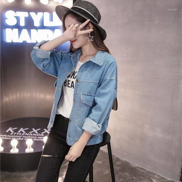 denim jacket female spring 2020 new spring fashion tide korean students loose thin coat autumn short jean jackets women cothes1, Black;brown
denim jacket female spring 2020 new spring fashion tide korean students loose thin coat autumn short jean jackets women cothes1, Black;brown