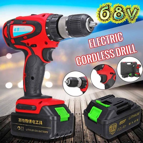 68v electric screwdriver cordless drill wireless power driver 2-speed perforator cordless screwdriver hammer drill power tool1
68v electric screwdriver cordless drill wireless power driver 2-speed perforator cordless screwdriver hammer drill power tool1