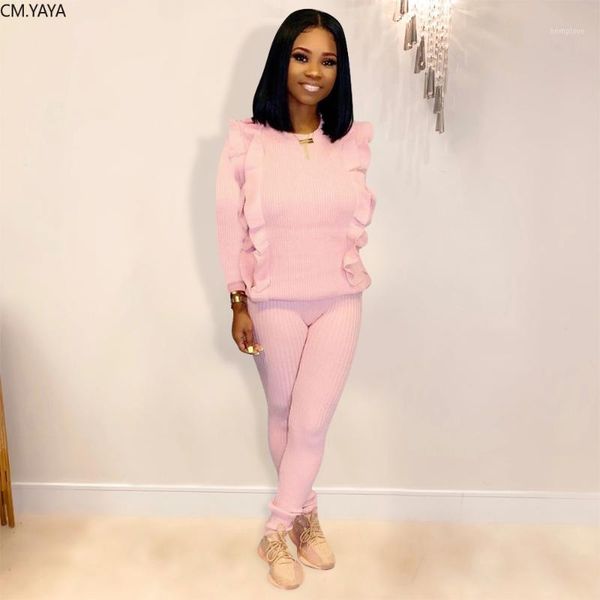 2020 women sets spring tracksuits knitted ruffles pencil pants suit two piece set sportswear night club party outfits gl62691, White
2020 women sets spring tracksuits knitted ruffles pencil pants suit two piece set sportswear night club party outfits gl62691, White