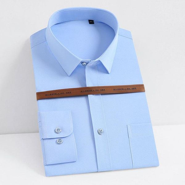 long sleeve elastic men's solid dress shirt business formal non-iron social party work office smart casual shirt without pocket1, White;black
long sleeve elastic men's solid dress shirt business formal non-iron social party work office smart casual shirt without pocket1, White;black