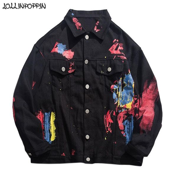 hip hop men black denim jacket graffiti painted print mens loose jean jackets chest flap pockets streetwear denim coat, Black;brown
hip hop men black denim jacket graffiti painted print mens loose jean jackets chest flap pockets streetwear denim coat, Black;brown