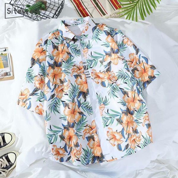 casual printed short sleeve shirt men street 2019 hawaii beach women fashion short sleeve shirts harujuku mens l208, White;black
casual printed short sleeve shirt men street 2019 hawaii beach women fashion short sleeve shirts harujuku mens l208, White;black