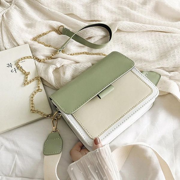 cross body pu chain small square bag female 2021 korean version of the contrast color flap bags wild fashion shoulder
cross body pu chain small square bag female 2021 korean version of the contrast color flap bags wild fashion shoulder