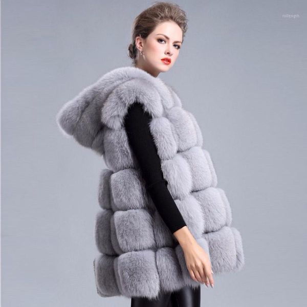long and medium-sized women's cross-border cloak fur jacket with -like fur cap and waistcoat new in 20201, Black
long and medium-sized women's cross-border cloak fur jacket with -like fur cap and waistcoat new in 20201, Black