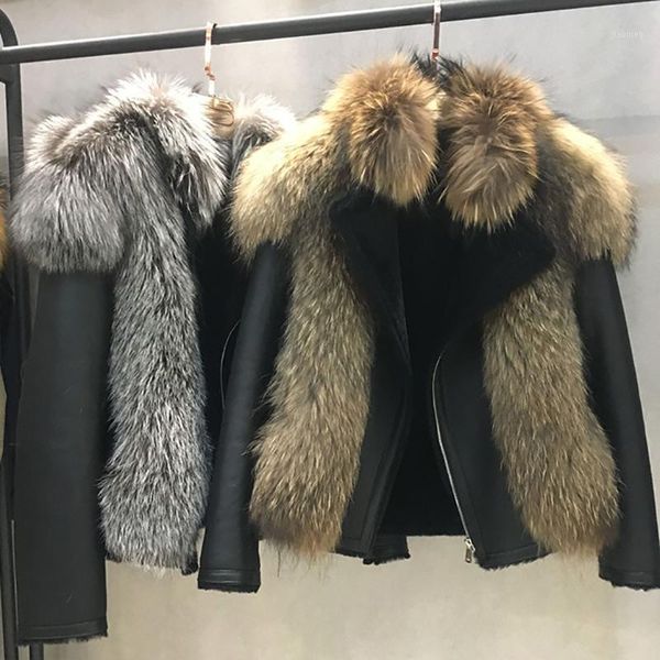 warm original fur all-in-one real fur collar womens jackets winter outdoor fashion coat thick windproof1, Black
warm original fur all-in-one real fur collar womens jackets winter outdoor fashion coat thick windproof1, Black
