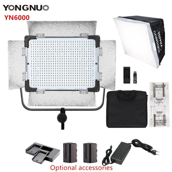 yongnuo yn6000 3200k-5500k 600 led video light pro pgraphy lamp large light board with softbox for studio/makeup/tiktok/vlog
yongnuo yn6000 3200k-5500k 600 led video light pro pgraphy lamp large light board with softbox for studio/makeup/tiktok/vlog