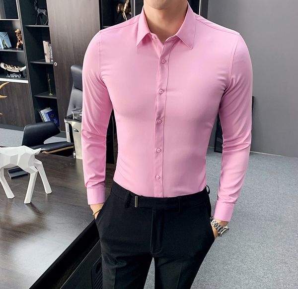 2020 solid color 6 pink tuxedo long sleeves work men's social shirts eswr, White;black
2020 solid color 6 pink tuxedo long sleeves work men's social shirts eswr, White;black