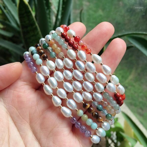 charm bracelets 4mm natural gems stone strand bracelet small rice white pearl beaded adjustable braided for women girl healing jewelry1, Golden;silver
charm bracelets 4mm natural gems stone strand bracelet small rice white pearl beaded adjustable braided for women girl healing jewelry1, Golden;silver