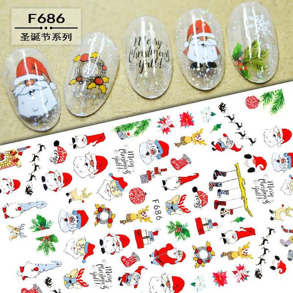 1 pcs christmas halloween style 3d nail sticker santa snowman snowflake decals adhesive nail art decorations foil manicure wrap, Black
1 pcs christmas halloween style 3d nail sticker santa snowman snowflake decals adhesive nail art decorations foil manicure wrap, Black