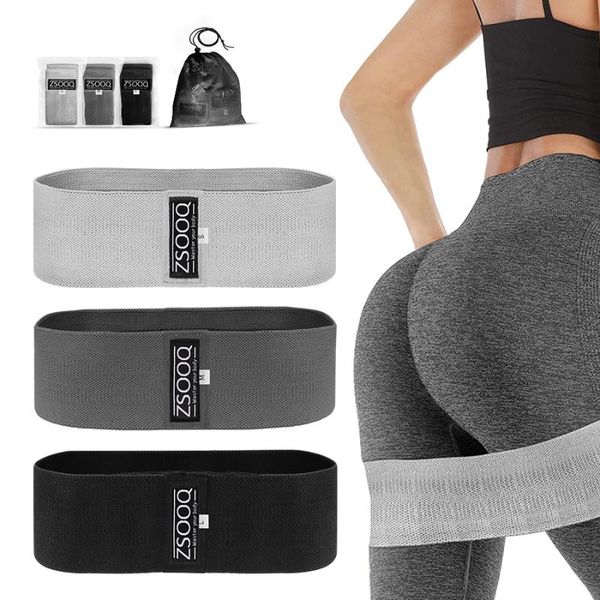 resistance bands 3pcs set fabric booty cloth legs buexercise elastic hip fitness workout strength training loops