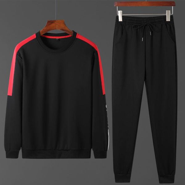 european station spring and autumn men's trendy sweater casual sports loose suit, Gray 
european station spring and autumn men's trendy sweater casual sports loose suit, Gray