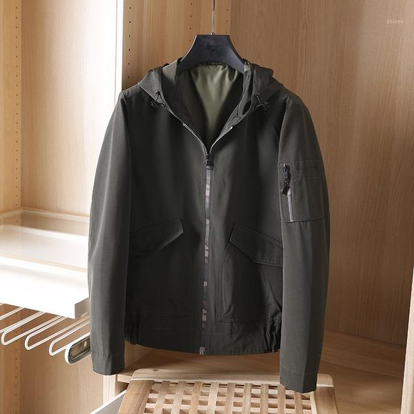 spring 2020 men's casual hooded jacket jacket army green m-4xl baseball streetwear hoodie hip hop1, Black;brown