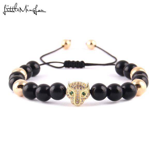 little minglo 8 мм матовый шарик роскошный мужской браслет микро pave cz leopard головы шарм плетеные браслеты браслеты для мужчин ювелирные, Golden;silver
little minglo 8 мм матовый шарик роскошный мужской браслет микро pave cz leopard головы шарм плетеные браслеты браслеты для мужчин ювелирные, Golden;silver