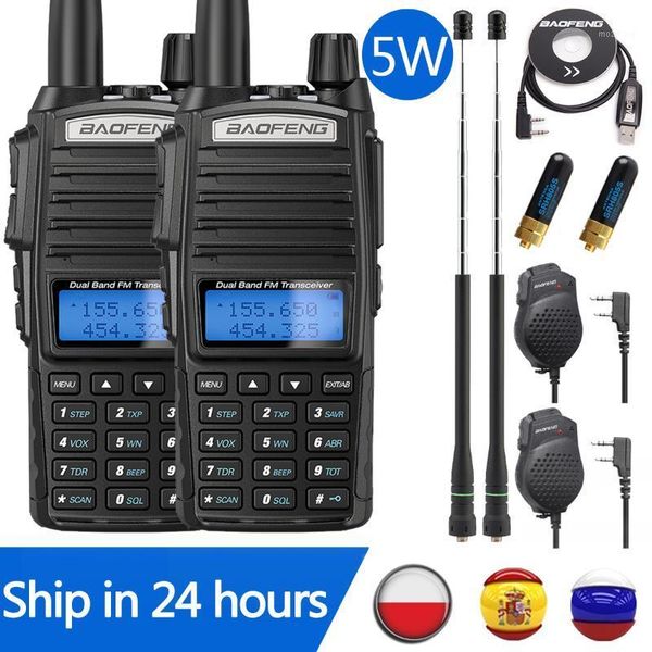 2pcs baofeng uv-82 5w walkie talkie radio uv82 dual ptwo way radio dual band vhf uhf 10km baofeng uv-5r uv-9r1
2pcs baofeng uv-82 5w walkie talkie radio uv82 dual ptwo way radio dual band vhf uhf 10km baofeng uv-5r uv-9r1