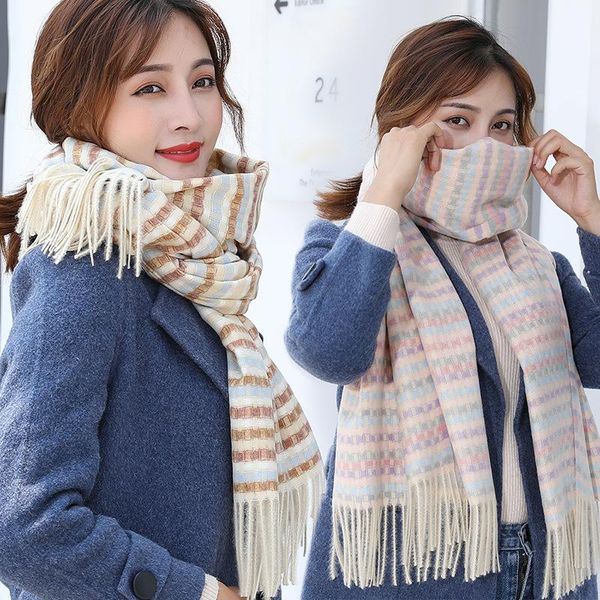 2020 autumn and winter warm fashion scarf new men and women plaid shawl korean thickened imitation cashmere silk scarf, Blue;gray
2020 autumn and winter warm fashion scarf new men and women plaid shawl korean thickened imitation cashmere silk scarf, Blue;gray