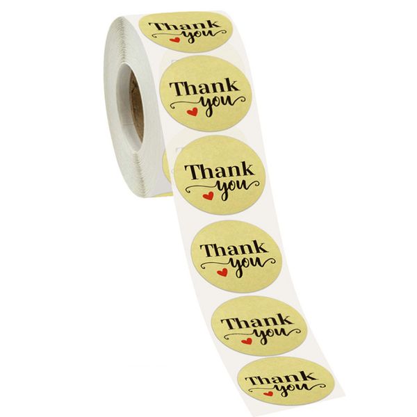 1.5inch kraft paper thank you heart adhesive stickers handmade business packaging gift bag wedding decoration baking label
1.5inch kraft paper thank you heart adhesive stickers handmade business packaging gift bag wedding decoration baking label