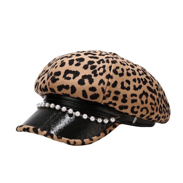 berets drop ship fashion women female leopard hat woolen beret pearls peaked cap adult, Blue;gray
berets drop ship fashion women female leopard hat woolen beret pearls peaked cap adult, Blue;gray