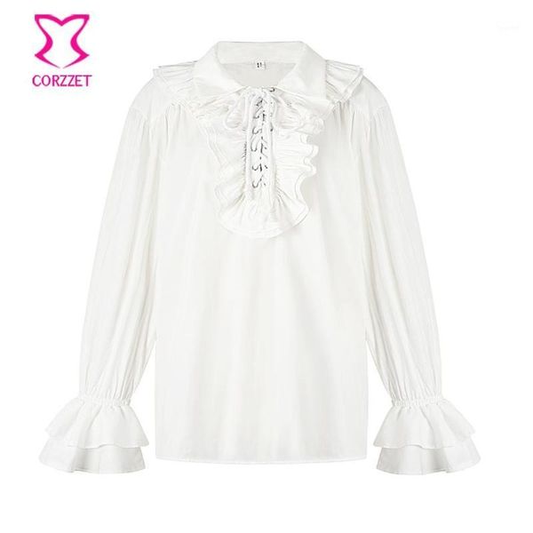 plus size white lace up ruffles turn down collar flare sleeve victorian gothic vintage shirt men medieval steampunk clothes1, White;black
plus size white lace up ruffles turn down collar flare sleeve victorian gothic vintage shirt men medieval steampunk clothes1, White;black