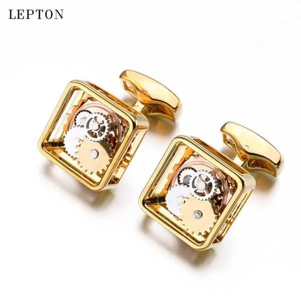 square steampunk gear cufflinks lepton watch mechanism cuff links for men business wedding cufflinks relojes gemelos 201120, Silver
square steampunk gear cufflinks lepton watch mechanism cuff links for men business wedding cufflinks relojes gemelos 201120, Silver