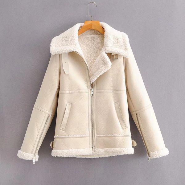 2021 new winter speed sell through women's upset with veet zipper leather coat lapels 893j, Black;brown
2021 new winter speed sell through women's upset with veet zipper leather coat lapels 893j, Black;brown