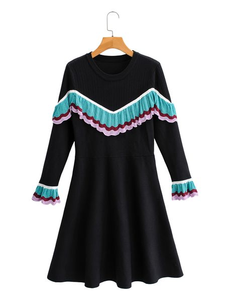 2021 new autumn europe and the united states women's colours falbala cultivate morality show thin knitting wool yq1s, Black;gray
2021 new autumn europe and the united states women's colours falbala cultivate morality show thin knitting wool yq1s, Black;gray