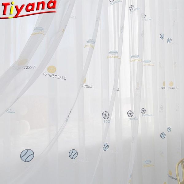 embroidered football yarn tennis tulle curtains for kid's room white embroidered yarns for boy's room soild white voile wp422#301
embroidered football yarn tennis tulle curtains for kid's room white embroidered yarns for boy's room soild white voile wp422#301