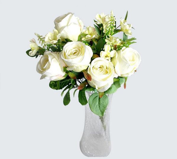 high-end artificial flower spring 11 sweetheart roses home wedding decoration flower arrangement fake flowers
high-end artificial flower spring 11 sweetheart roses home wedding decoration flower arrangement fake flowers