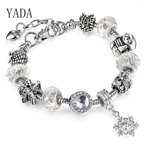 yada gifts ins white snowflake bracelets&bangles for women charm bracelets siler kid crystal jewelry christmas bracelet bt2001971, Golden;silver
yada gifts ins white snowflake bracelets&bangles for women charm bracelets siler kid crystal jewelry christmas bracelet bt2001971, Golden;silver