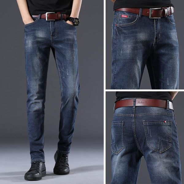 men's jeans boutique spring and autumn 2021 korean slim legged pants youth fashion trend of, Blue
men's jeans boutique spring and autumn 2021 korean slim legged pants youth fashion trend of, Blue