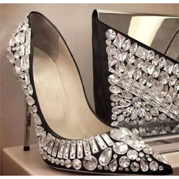 strass sewn glitter wedding bombs ladies bling crystal high woman golden heels pointed to female toe only shoes vfqr, Black
strass sewn glitter wedding bombs ladies bling crystal high woman golden heels pointed to female toe only shoes vfqr, Black
