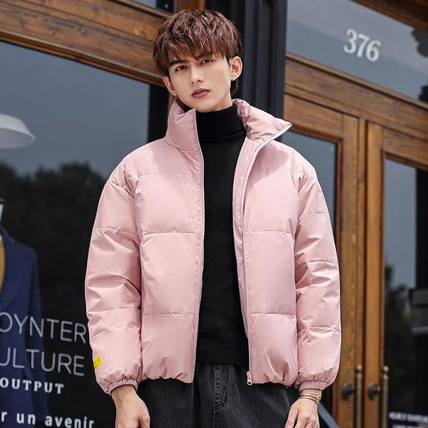 men's down & parkas 2021 jacket thickened stand collar cotton padded, Black
men's down & parkas 2021 jacket thickened stand collar cotton padded, Black