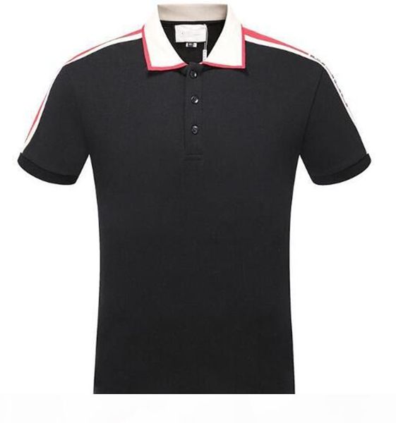 italy 2020 europe mens stripe splicing t shirt screw thread cotton polo letter print t shirts designer casual tee, White;black
italy 2020 europe mens stripe splicing t shirt screw thread cotton polo letter print t shirts designer casual tee, White;black