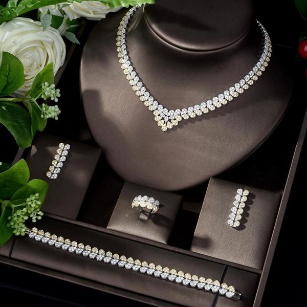hibride new design 2 tones with full leaves shape cubic zirconi necklace earring set shiny classic jewelry set for women n-1091, Silver
hibride new design 2 tones with full leaves shape cubic zirconi necklace earring set shiny classic jewelry set for women n-1091, Silver