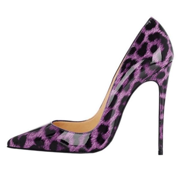 12 centimeters stiletto bombs spring patent leather leopard crine locked foot female leap high celebrity zapatos hyl4, Black
12 centimeters stiletto bombs spring patent leather leopard crine locked foot female leap high celebrity zapatos hyl4, Black