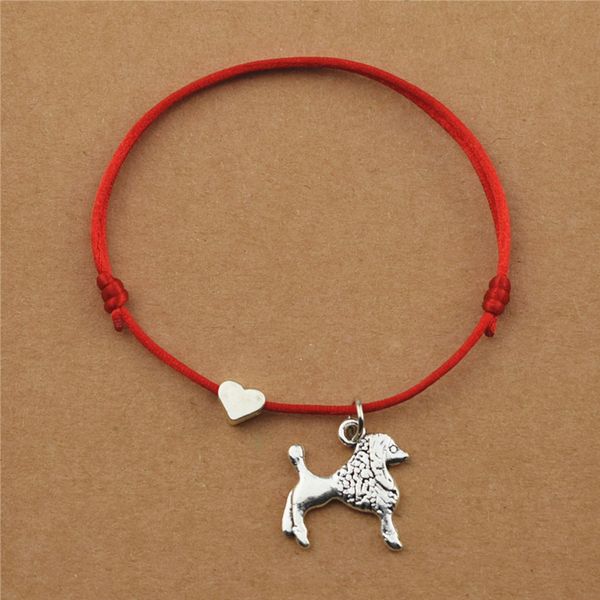 string red cords animal heart charm puppy love poodle teddy dog pendant bracelets for women men dog lover friendship jewelry, Golden;silver
string red cords animal heart charm puppy love poodle teddy dog pendant bracelets for women men dog lover friendship jewelry, Golden;silver