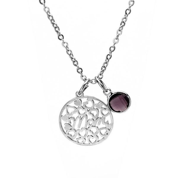 stainless steel round mom pattern necklace personality birthday stone necklaces month june sept oct jewelry friend gift mother, Silver
stainless steel round mom pattern necklace personality birthday stone necklaces month june sept oct jewelry friend gift mother, Silver
