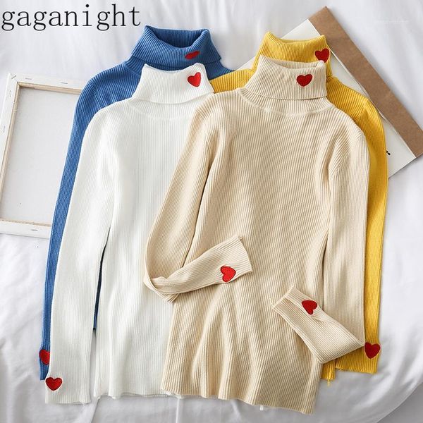 women's sweaters gaganight love heart embroidery women turtleneck sweater long sleeves solid slim knitted pullover female cute girls ju, White;black
women's sweaters gaganight love heart embroidery women turtleneck sweater long sleeves solid slim knitted pullover female cute girls ju, White;black