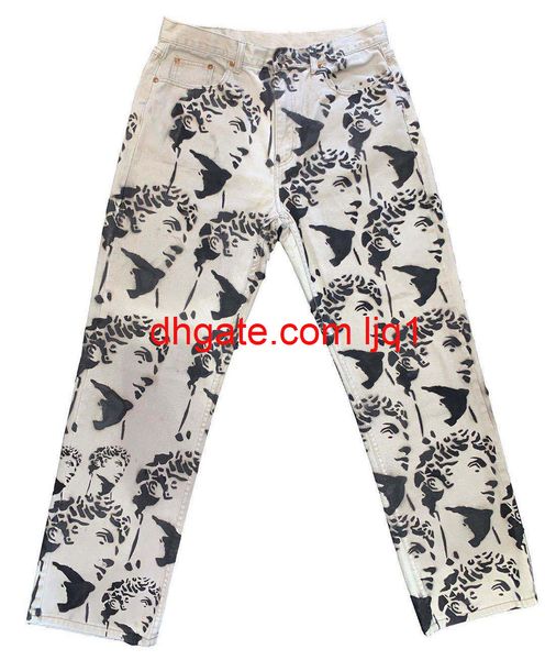 2020 new men's trousers loose ground white wash straight tube tie dyed denim trousers, Blue
2020 new men's trousers loose ground white wash straight tube tie dyed denim trousers, Blue