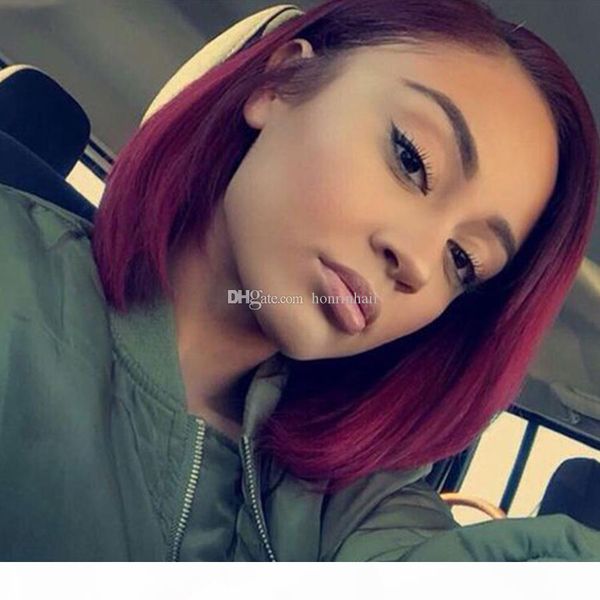 full lace human hair wig bob color 99j malaysian virgin hair short cut lace front wig pre-plucked hairline with baby hair bleached knots, Black;brown
full lace human hair wig bob color 99j malaysian virgin hair short cut lace front wig pre-plucked hairline with baby hair bleached knots, Black;brown