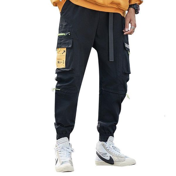 хип-хоп человек брюки новая мода streetwear joggers брюки повседневная сторона большие карманные утолщения брюки мужские свободные спортивны, Black
хип-хоп человек брюки новая мода streetwear joggers брюки повседневная сторона большие карманные утолщения брюки мужские свободные спортивны, Black