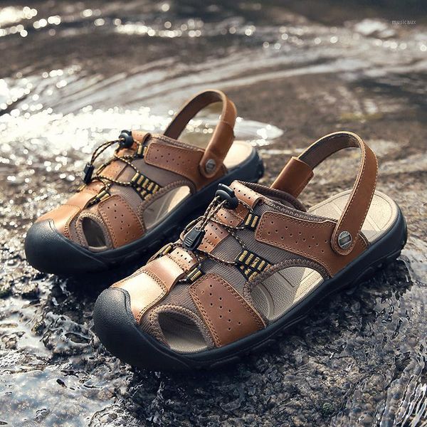 yeinshaars classic mens sandals summer genuine leather male beach sandals soft comfortable outdoor beach slippers big size 38-501, Black 
yeinshaars classic mens sandals summer genuine leather male beach sandals soft comfortable outdoor beach slippers big size 38-501, Black