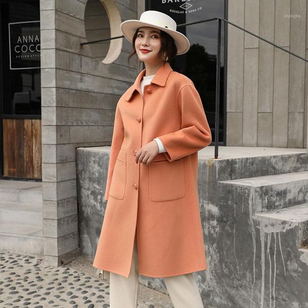 double coat dress long coat female qiu dong outfit han edition about high-end wool pure color winter coats1, Black
double coat dress long coat female qiu dong outfit han edition about high-end wool pure color winter coats1, Black