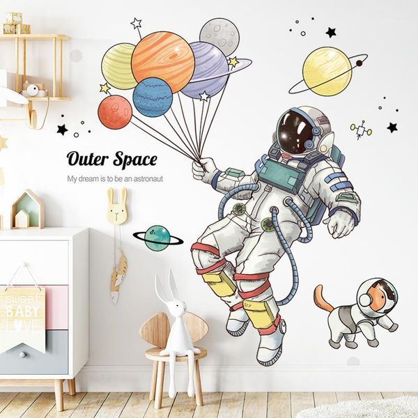 wall stickers 3d astronaut removable creative spaceship space planet balloon decal for kid's room cartoon kindergarten sticker1
wall stickers 3d astronaut removable creative spaceship space planet balloon decal for kid's room cartoon kindergarten sticker1